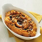 Sweet Potato Puree with Browned-Butter Maple Syrup