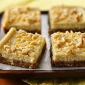Eggnog Cheesecake Bars