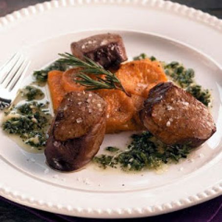 OLIVE BRINED PORK TENDERLOIN w/S-POT GRATIN