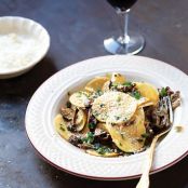 Corzetti Pasta with Dried Mushroom Ragù Recipe | SAVEUR