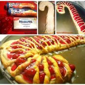 Candy Cane Cheese Danish