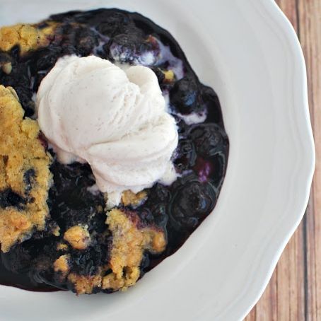 Blueberry Cake Mix Crumble
