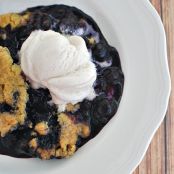 Blueberry Cake Mix Crumble