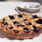 Lattice Top Blueberry Pie