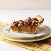 Pumpkin Pie with Pecan Praline topping