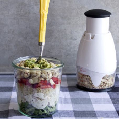 Layered Quinoa Chicken Salad