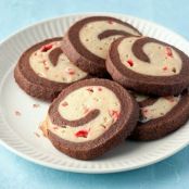 Chocolate Peppermint Pinwheel Cookies