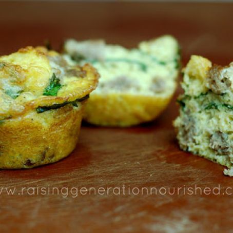 Spinach & Sausage Egg Muffins: Gluten, Dairy, & Nut Free