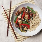 Mushroom, Pepper and Basil Stir Fry