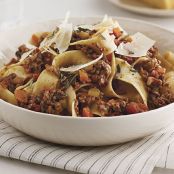 Slow-Cooker Bolognese Sauce with Pancetta, Porcini, and Rosemary