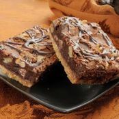 Walnut Brownie Shortbread Bars