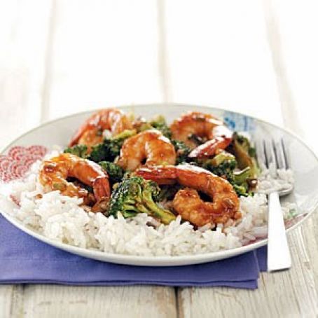 Hoisin Shrimp & Broccoli