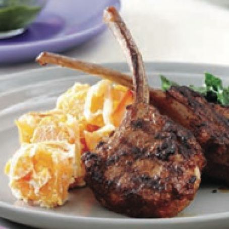 Lamb Chops Curry-Crusted