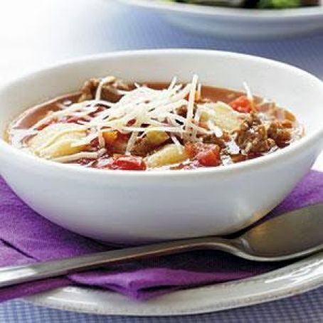 Turkey Sausage and Gnocchi Soup