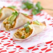 Chicken Verde Wonton Tacos