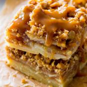 Salted Caramel Apple Pie Bars