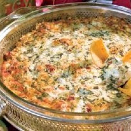 Creamy, Dreamy, Spinach, Onion, and Bacon Dip