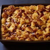 Salted Caramel-Banana Bread Pudding