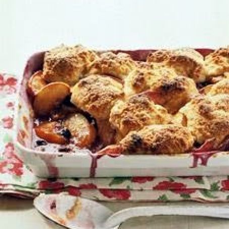 Peach-Blueberry Cobbler