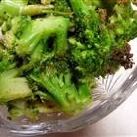Broccoli, Roasted with Lemon Garlic Butter and Toasted Pine Nuts