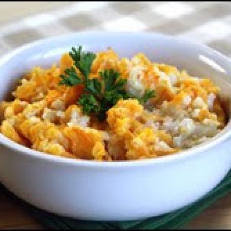 Butternut-Potato Swirly Mashie Casserole