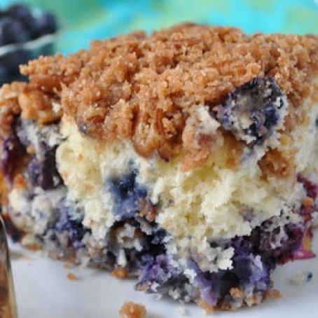 Blueberry Muffin Streusel Cake