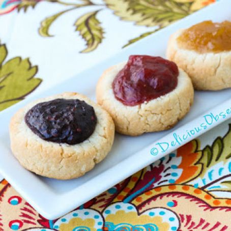 Thumbprint Cookies, Jam-Filled: gluten, dairy, nut, seed, egg free, autoimmune paleo