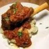 Braised Lamb Shanks With Green Olives And Apricots