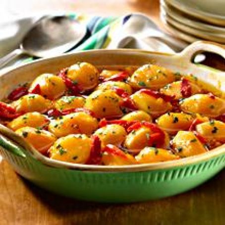 Baked Saffron Potatoes