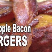 Pineapple Bacon Burger with Rum sauce