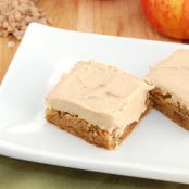 Apple Toffee Blondies With Brown Sugar Frosting
