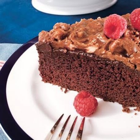 CHOCOLATE GANACHE CAKE w/PRALINE