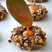 Chocolate Turtle Cookies