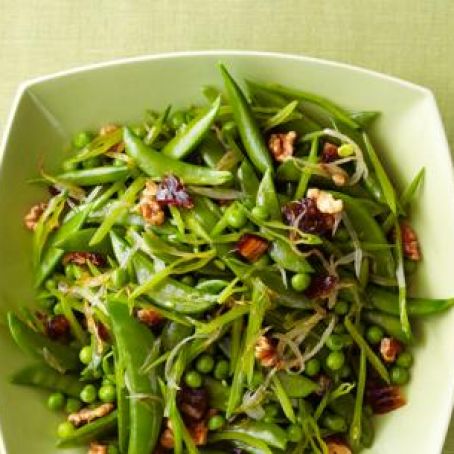 Spring Peas With Dates and Walnuts