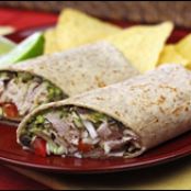 Spicy Black Bean & Avocado Turkey Wrap