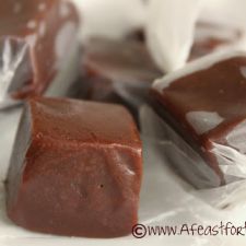 Creamy Rich Chocolate Caramels with Salt
