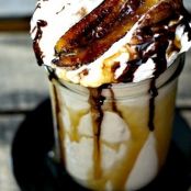 Roasted Banana and Caramel Milkshake
