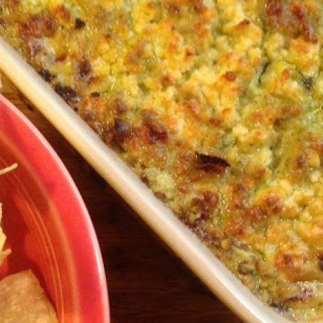 Baked Pesto & Feta Dip