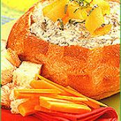 Spinach Dip Bread Bowl- Weight Watchers 4 Points