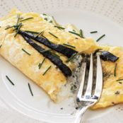 Omelet with Pressed Caviar and Sour Cream
