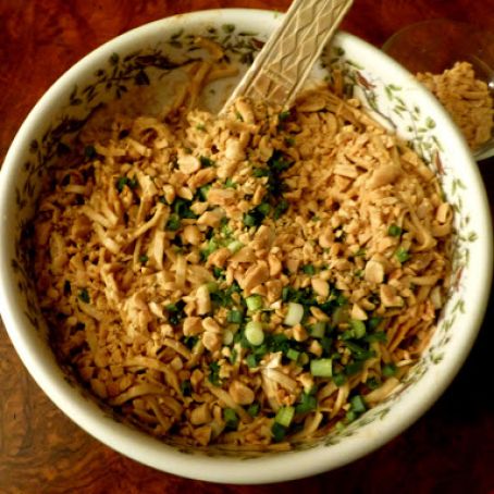 Rotisserie Chicken Peanut Noodles