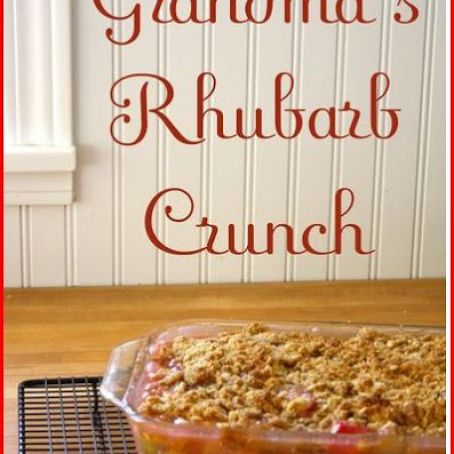 Grandma's Rhubarb Crisp