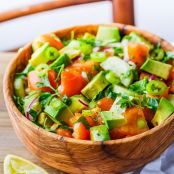 The Best Avocado, Tomato and Cucumber Salad Ever