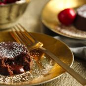 Chocolate Cherry Mini Lava Cakes