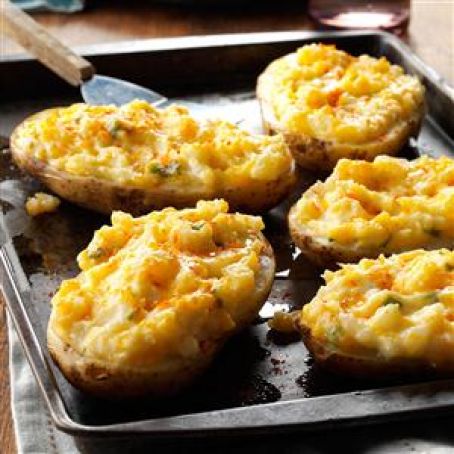 Cheesy Stuffed Baked Potatoes Recipe
