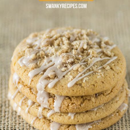 Glazed Pumpkin Streusel Cookies
