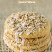 Glazed Pumpkin Streusel Cookies
