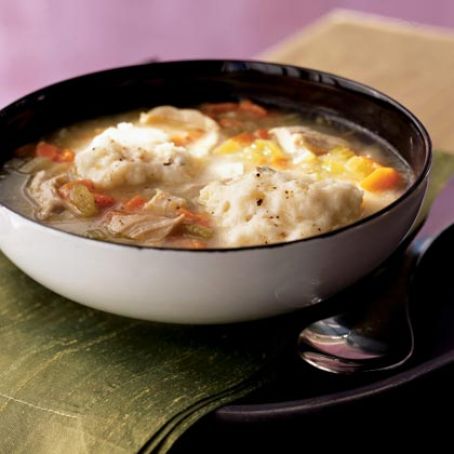 Chicken and Dumplings for One