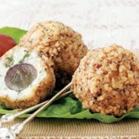 Toasted Pecan and Blue Cheese Truffles