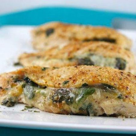 Brie, Spinach, and Fig Preserve Stuffed Chicken Breasts